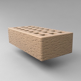 Кирпич облицовочный пустотелый одинарный Бежевый Кора дуба М-150, М-175 СЗЛК