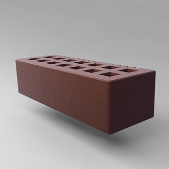 Кирпич облицовочный пустотелый евро Шоколад M-150, M-175 СЗЛК