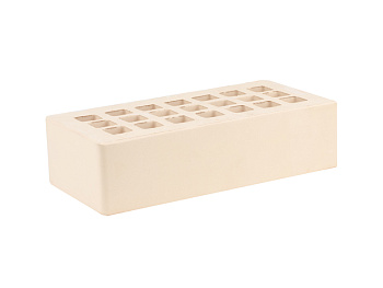 Кирпич облицовочный пустотелый одинарный Слоновая Кость M-200 (480) ЖКЗ