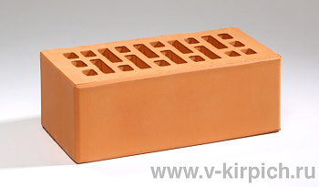Кирпич облицовочный пустотелый полуторный Персиковый (УС) M-175 ВКЗ