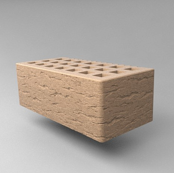 Кирпич облицовочный пустотелый полуторный Бежевый Ольха-2 М-150, М-175 СЗЛК