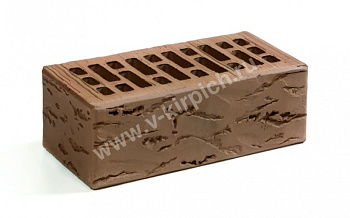 Кирпич облицовочный пустотелый полуторный Терракотовый Руст (УС) M-150 ВКЗ