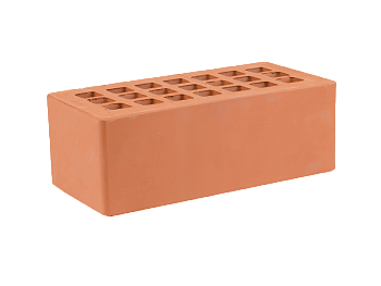 Кирпич облицовочный пустотелый полуторный Красный M-200 (352) ЖКЗ