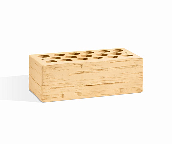 Кирпич облицовочный пустотелый полуторный Солома Дикий Камень М-150 С1 (288)