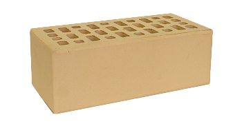 Кирпич облицовочный пустотелый полуторный Солома светлая M-150-250 (352)