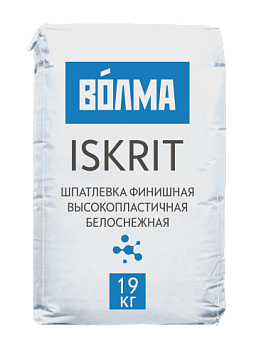 Шпаклевка финишная "ВОЛМА-ISKRIT", 19 кг / 60шт/под