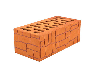 Кирпич облицовочный пустотелый полуторный Красный Крокодиловая кожа М-125-150 (320) АСПК