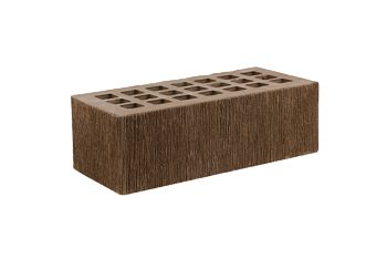 Кирпич облицовочный пустотелый полуторный Темно-коричневый Бархат М-200 (352) ЖКЗ