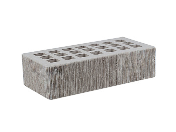 Кирпич облицовочный пустотелый одинарный Серый Бархат М-200 (480) ЖКЗ