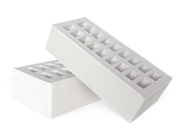 Кирпич керамический пустотелый одинарный Белый  М-150 (480)