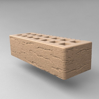 Кирпич облицовочный пустотелый евро Бежевый Ольха-2 M-150, M-175 СЗЛК