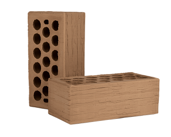 Кирпич облицовочный пустотелый полуторный Мокко Дикий Камень М-150 С1 (288)