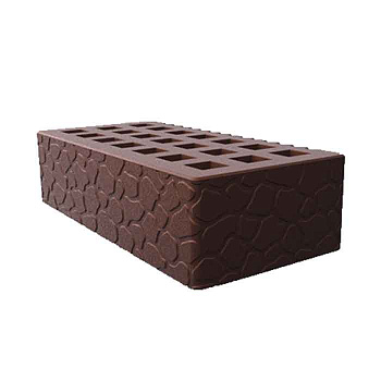 Кирпич облицовочный пустотелый одинарный Шоколад Черепаха М-150, М-175 СЗЛК