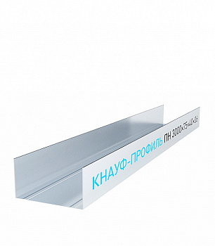 Профиль направляющий ПН 75*40 мм / 0,6 мм / 3 м KNAUF