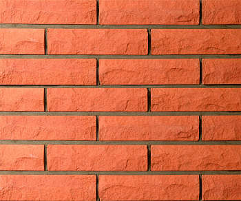 Кирпич печной облицовочный полнотелый одинарный Красный Горный Камень М-300/75 КС-Керамик