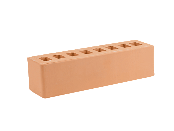 Кирпич облицовочный пустотелый евро Персиковый 0,5НФ М-200 (900) ЖКЗ