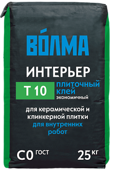 Клей плиточный Волма "Интерьер", 25 кг / 56 шт/под