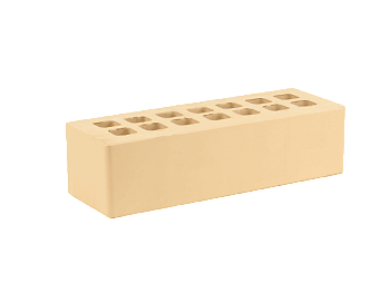 Кирпич облицовочный пустотелый евро Соломенный 0,7НФ М-200 (660) ЖКЗ