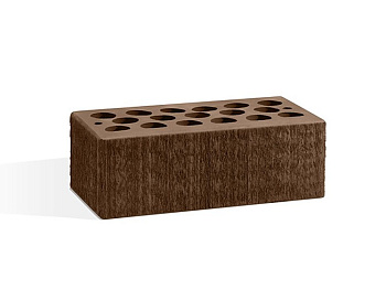 Кирпич облицовочный пустотелый полуторный Шоколад Бархат M-150 С1 (288)