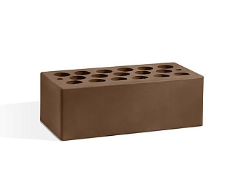 Кирпич облицовочный пустотелый полуторный Шоколад M-150 C1 (384)