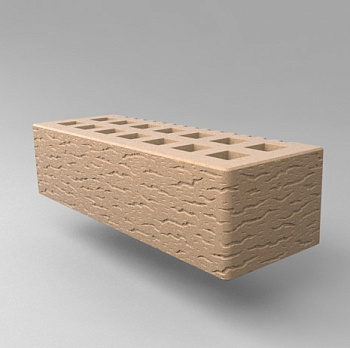 Кирпич облицовочный пустотелый евро Бежевый Ольха-1 M-150, M-175 СЗЛК