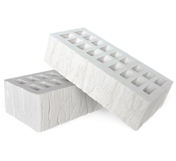 Кирпич керамический пустотелый одинарный Белый Cortex М-150 (480)