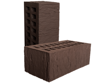 Кирпич керамический пустотелый полуторный Коричневый Cortex М-175 (352)