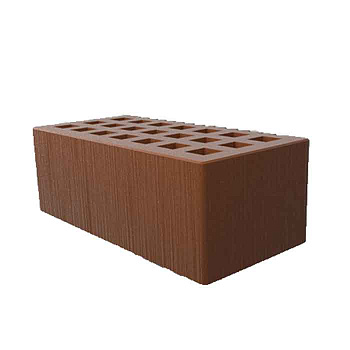 Кирпич облицовочный пустотелый полуторный Какао Дерюга М-150, М-175 СЗЛК