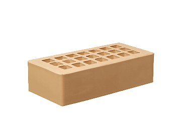 Кирпич облицовочный пустотелый одинарный Медовый M-300 (480) ЖКЗ