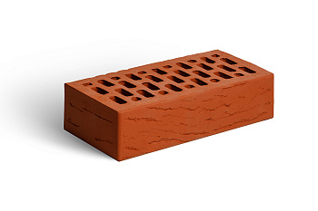 Кирпич клинкерный облицовочный пустотелый одинарный Красный Антик M-300 МАГМА
