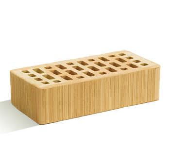 Кирпич облицовочный пустотелый одинарный Солома Бархат M-150 КЕТРА