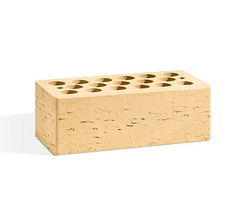 Кирпич облицовочный пустотелый полуторный Солома Рустик М-150 С1 (288)