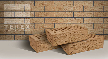 Кирпич облицовочный пустотелый одинарный Солома Кантри М-150-175 TEREX (480)