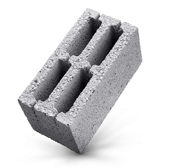 Керамзитобетонный блок КБ-30 (широкоформатный) (56шт/под.)