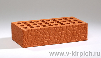 Кирпич облицовочный пустотелый одинарный Красный Черепашка M-150 ВКЗ