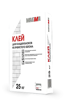 Клей для газобетона "МАГМА" зимний 25 кг / 56шт/под