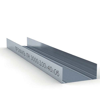 Профиль направляющий ПН 100*40 мм / 0,6 мм / 3 м KNAUF