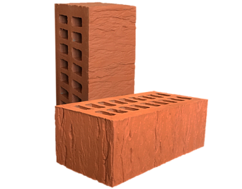 Кирпич керамический пустотелый полуторный Красный Cortex М-175 (352)